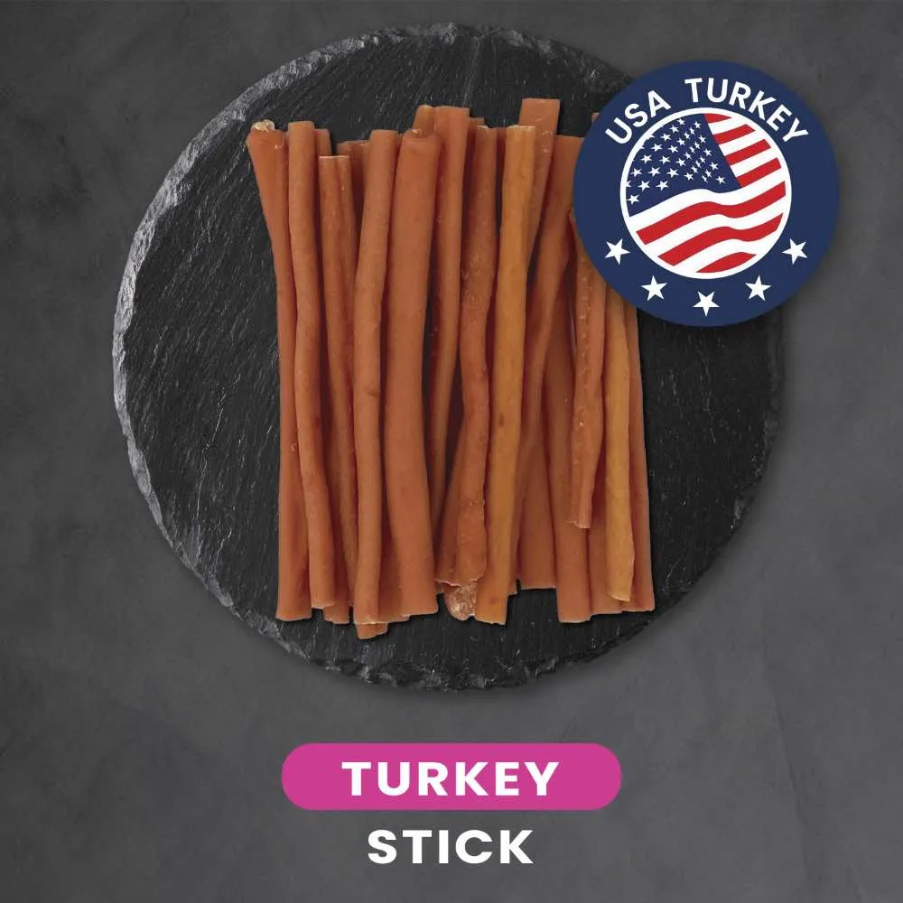 15% OFF: Singapaw Deli Chew Turkey Stick Dog Treats 120g