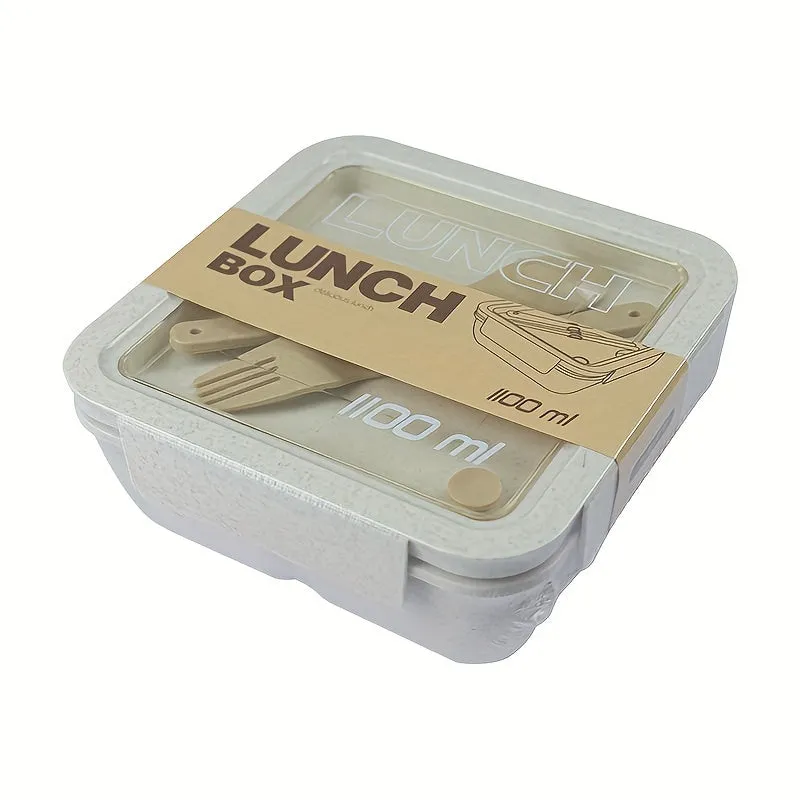 1pc Lunch Box Bento Box, Kitchen Plastic Food Container, Home Kitchen Accessories