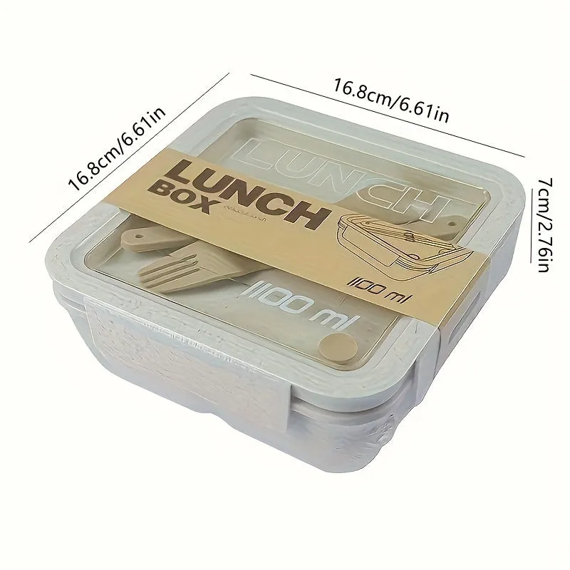 1pc Lunch Box Bento Box, Kitchen Plastic Food Container, Home Kitchen Accessories