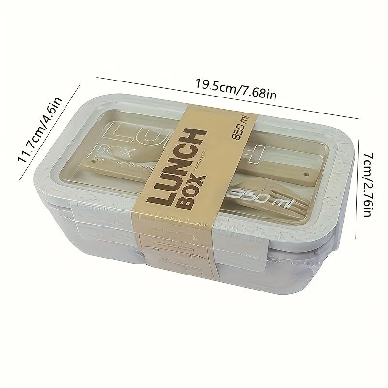 1pc Lunch Box Bento Box, Kitchen Plastic Food Container, Home Kitchen Accessories