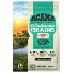 Acana Wholesome Grains Lamb & Pumpkin Recipe Dry Dog Food