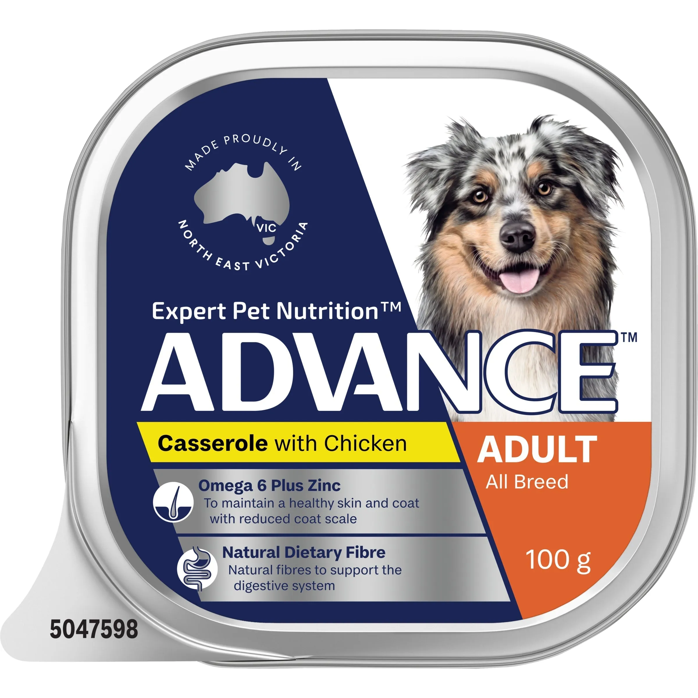 Advance Casserole with Chicken All Breed Adult Dog Wet Food 100g