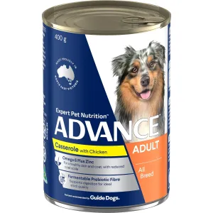 Advance Casserole with Chicken All Breed Adult Dog Wet Food 400g