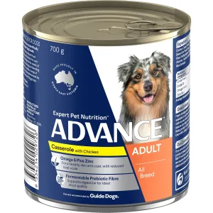 Advance Casserole with Chicken All Breed Adult Dog Wet Food 700g