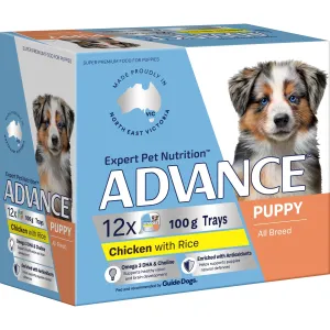 Advance Chicken and Rice All Breed Puppy Wet Food 100g x 12