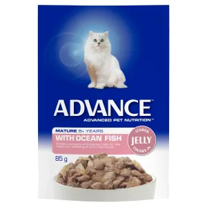 Advance Ocean Fish in Jelly Healthy Ageing Mature Cat Wet Food 85g