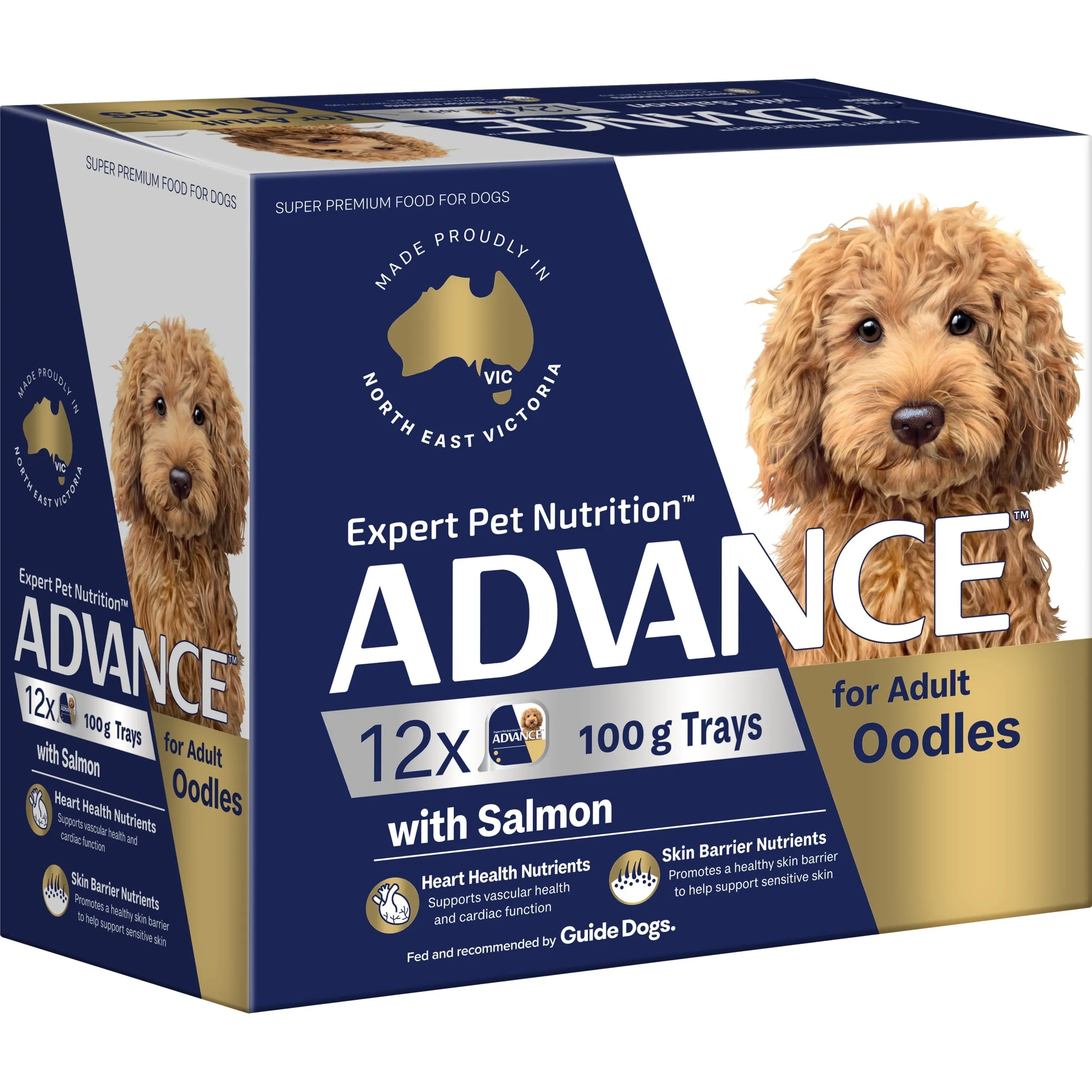 Advance Salmon Oodles Adult Dog Wet Food 100g x 12