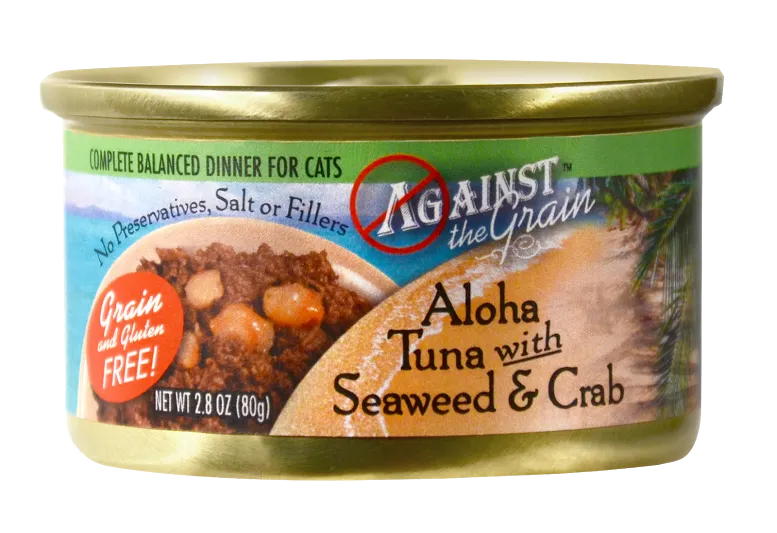 Against the Grain Aloha Tuna with Seaweed and Crab Canned Cat Food