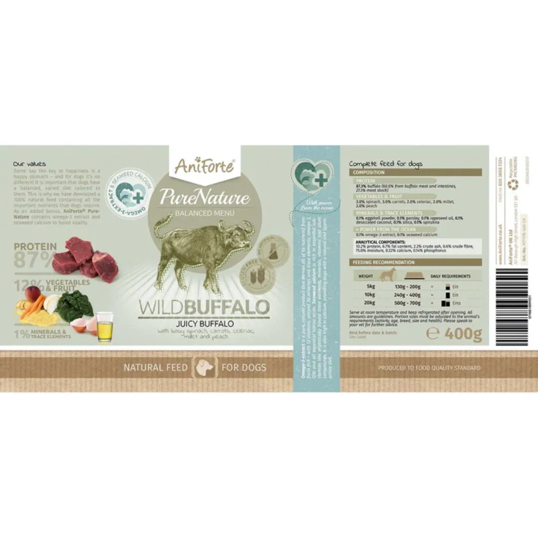 AniForte PureNature Wild Buffalo Wet Food