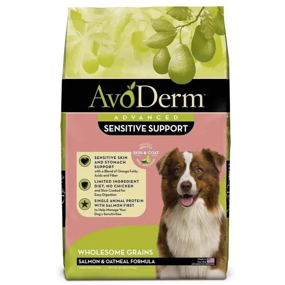 AvoDerm Adv Sensitive Support Salmon & Oatmeal Formula Dry Dog Food