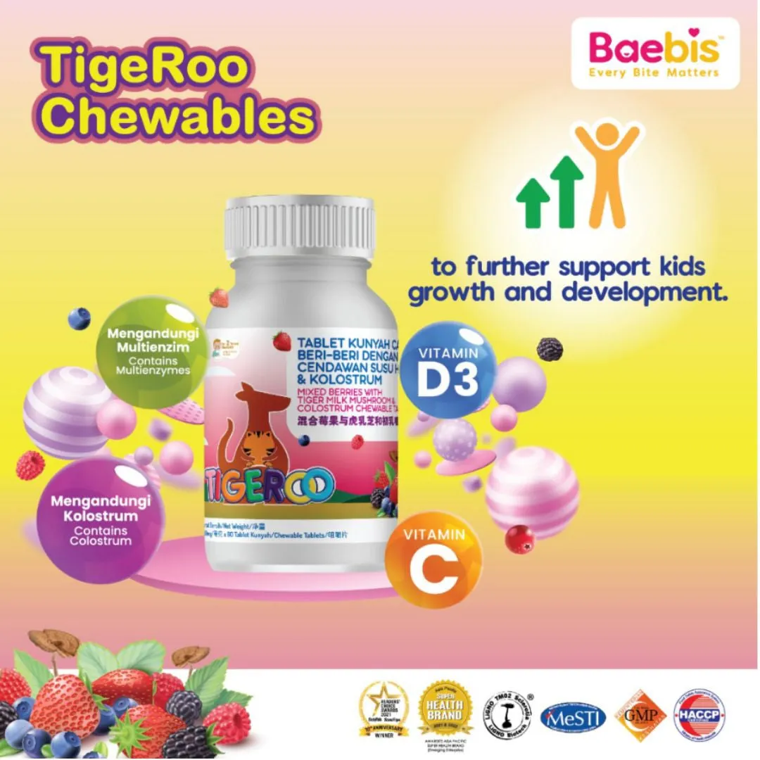 Baebis Tigeroo PowerGuard JR Vitamin Chewable Tablet