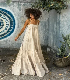 Bata Rumba Long Dress by Erika Peña