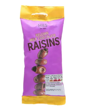 Belgian Milk Chocolate Raisins