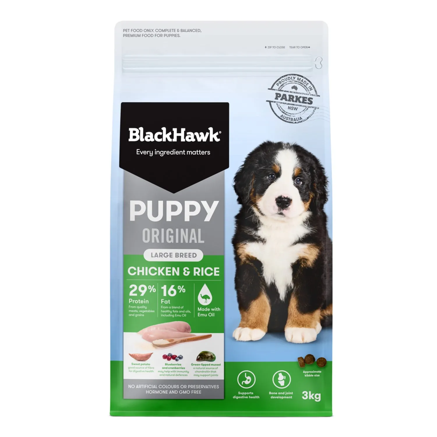 Black Hawk Large Breed Chicken & Rice Puppy Dry Dog Food