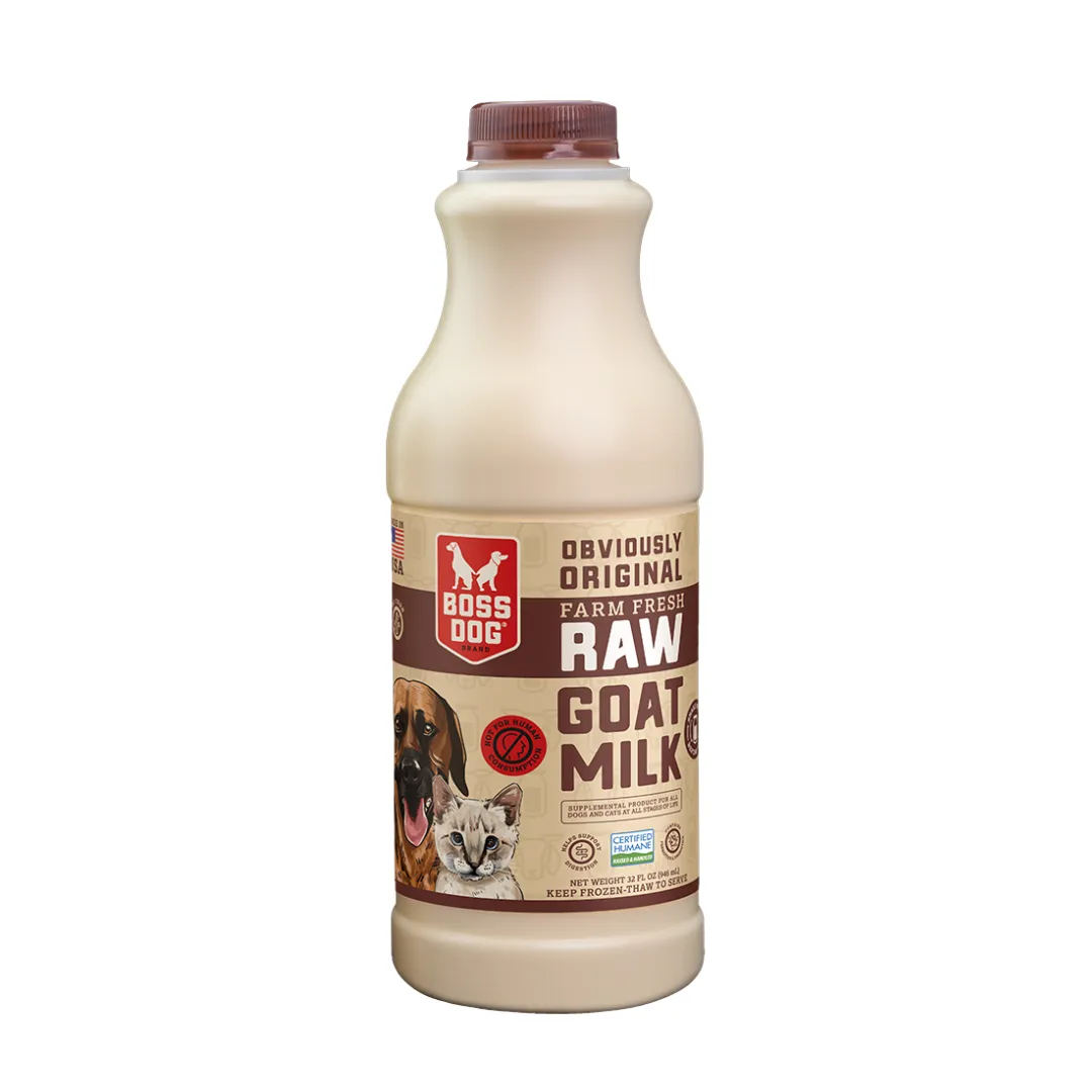 Boss Dog Farm Fresh Raw Goat Milk for Dogs & Cats