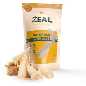 'BUNDLE DEAL': Zeal Free Range Naturals Sheep Ears Dog Treats 125g