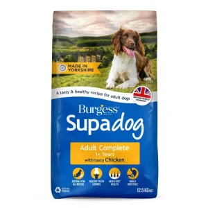 Burgess Supadog Adult Dog Food with Tasty Chicken 12.5kg