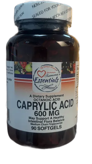 Caprylic Acid 600 mg, 90 sgels (#529-090)