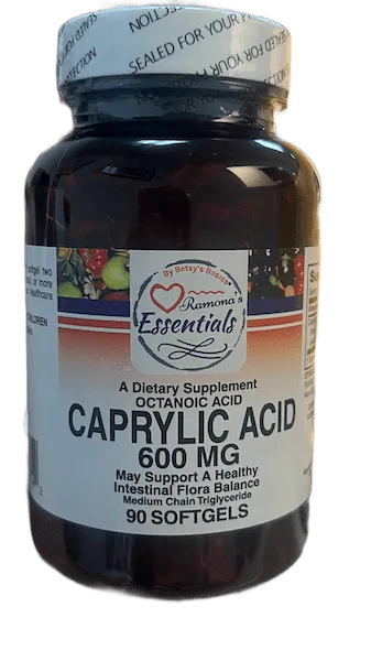 Caprylic Acid 600 mg, 90 sgels (#529-090)