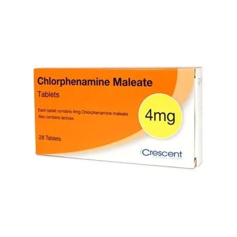 Chlorphenamine 4mg Allergy & Hayfever Relief Tablets - Pack of 28