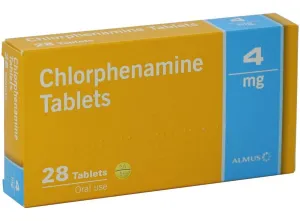 Chlorphenamine 4mg Allergy & Hayfever Relief Tablets - Pack of 28