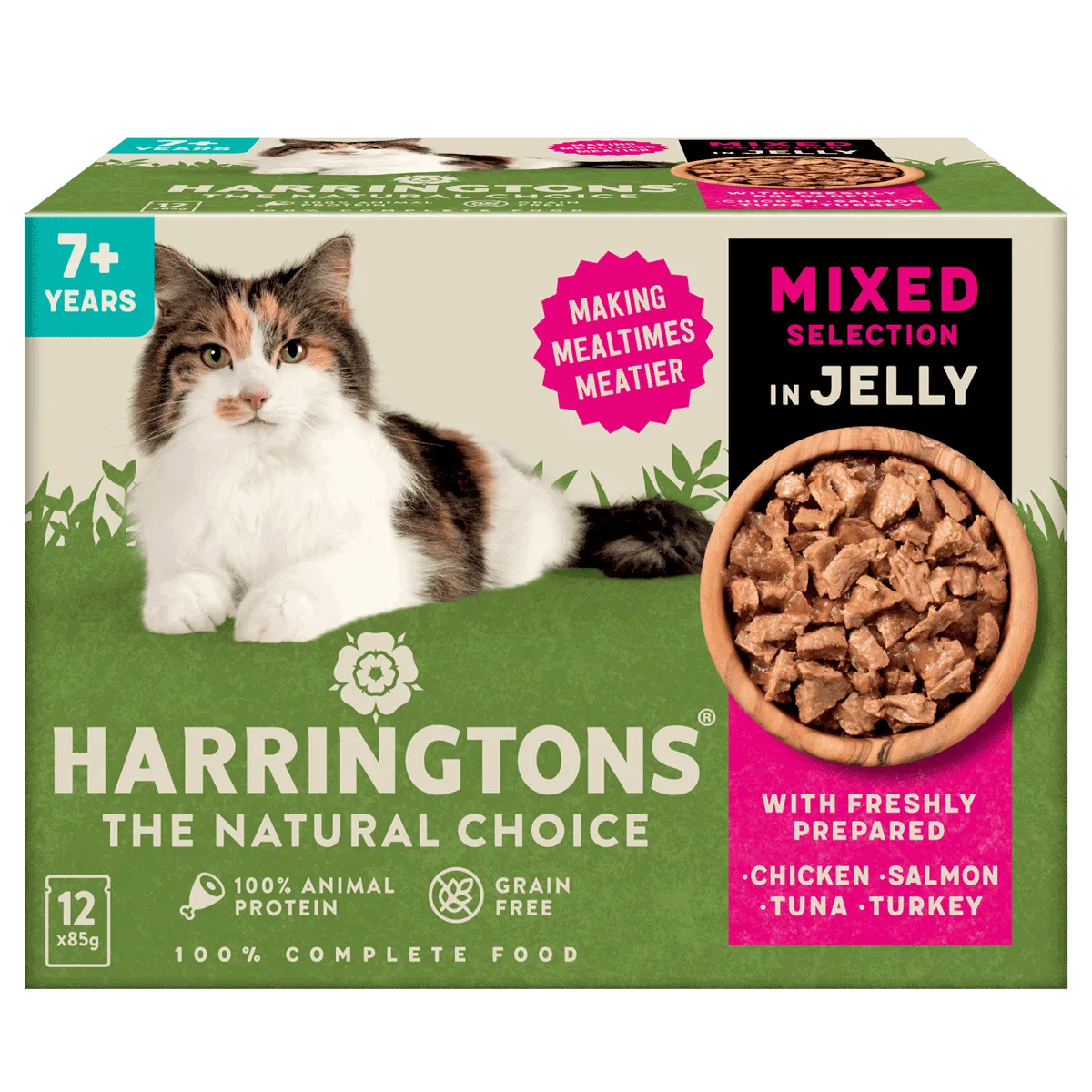 Complete Senior Grain-Free Mixed Selection in Jelly Cat Food Bundle 72x85g