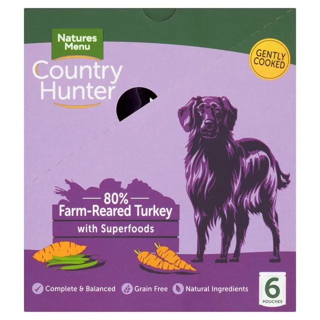 Country Hunter Farm Reared Turkey Pouches 6 x 150g