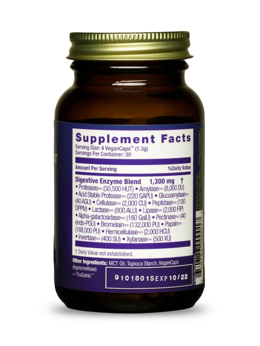 Digestion Enhancement Enzymes, 120 Veg Caps, HealthForce Superfoods