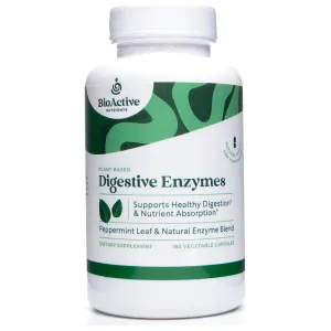 Digestive Enzymes 180 veg caps by BioActive Nutrients