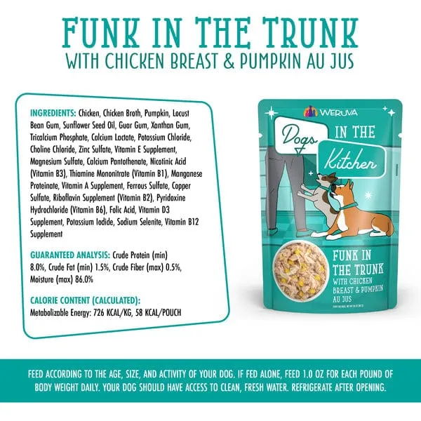 Dogs in the Kitchen Funk in the Trunk Pouch Dog Food