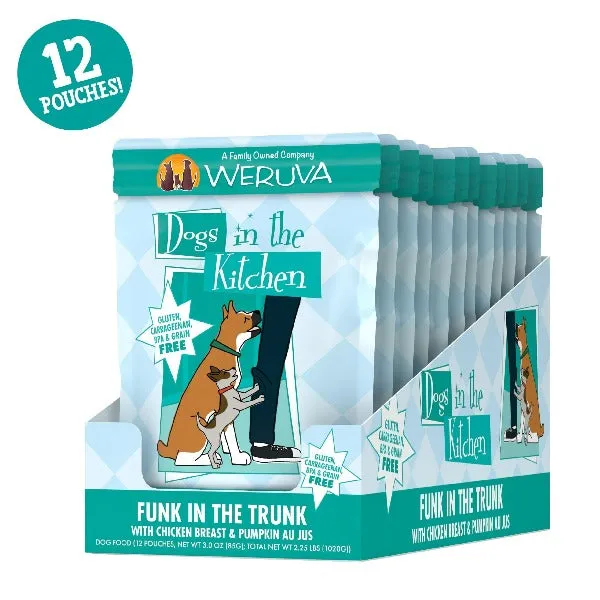 Dogs in the Kitchen Funk in the Trunk Pouch Dog Food