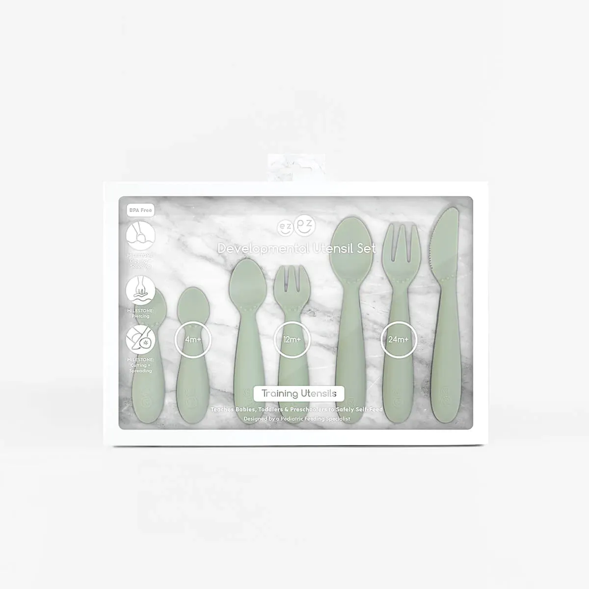 ezpz Developmental Utensil Set