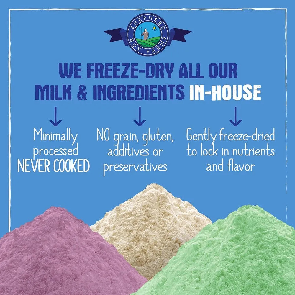 Freeze Dried Raw Goat's Milk Golden Blend for Dogs & Cats