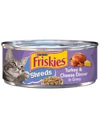 Friskies Shred Turkey & Cheese Dinner in Gravy Canned Cat Food