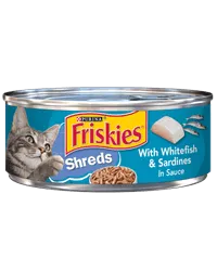 Friskies Shreds With Whitefish & Sardines Canned Cat Food