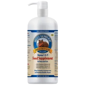 Grizzly Salmon Oil Plus Dog and Cat Food Supplement 32 oz