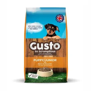 Gusto Puppy / Junior Food with Chicken & Beef 12kg