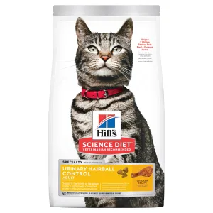 Hill's Science Diet Adult Urinary Hairball Control Dry Cat Food