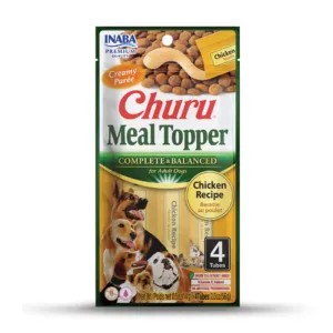 Inaba Dog Churu Meal Topper Chicken 56g 4pk