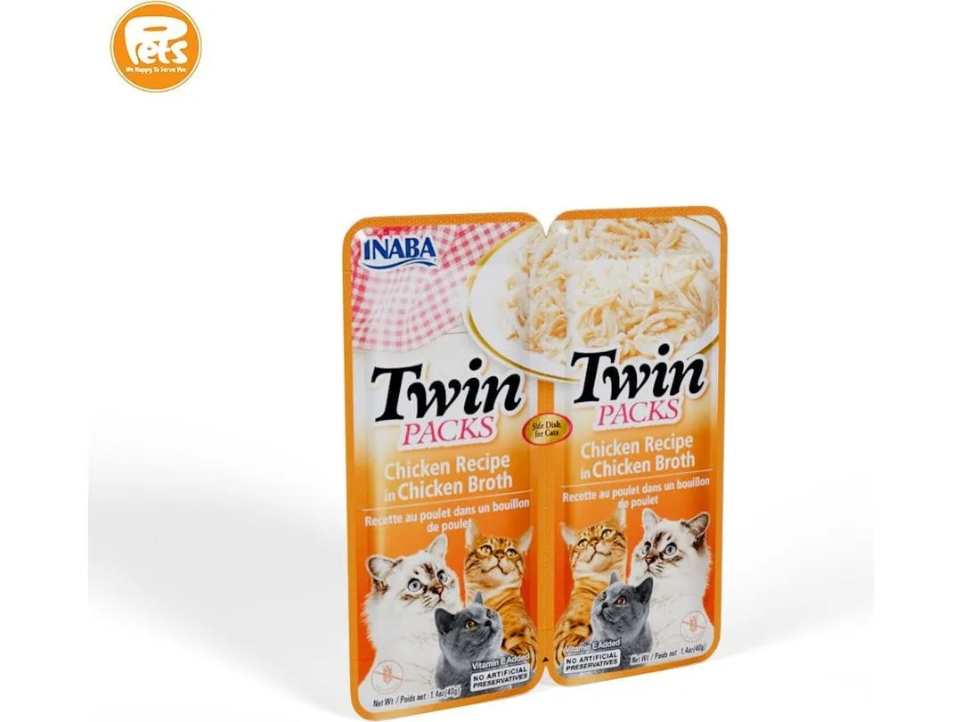 INABA Twin Packs Chicken Recipe in Chicken Broth 40g 24 pcs