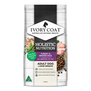 Ivory Coat Holistic Nutrition Adult Large Breed Turkey and Brown Rice Dry Dog Food 2.5kg