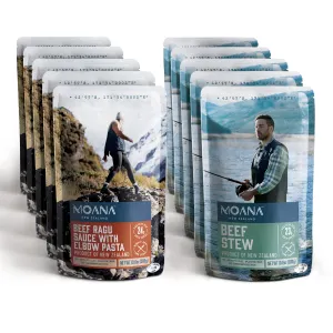 Moana - Beef Ragu Sauce with Pasta Pouch - 5 Pack   Beef Stew Pouch - 5 Pack