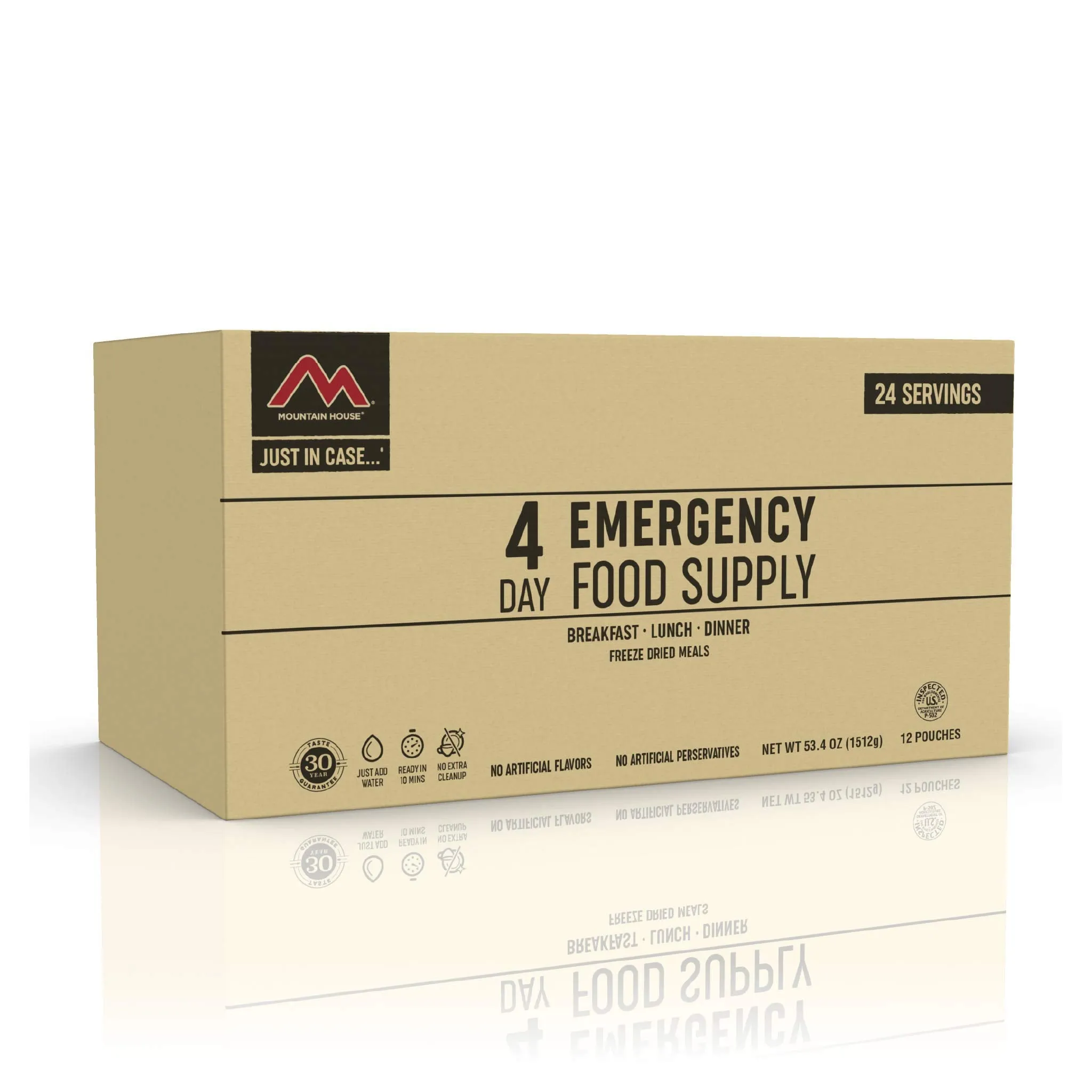 Mountain House - 4-Day Emergency Food Supply - 24 Servings