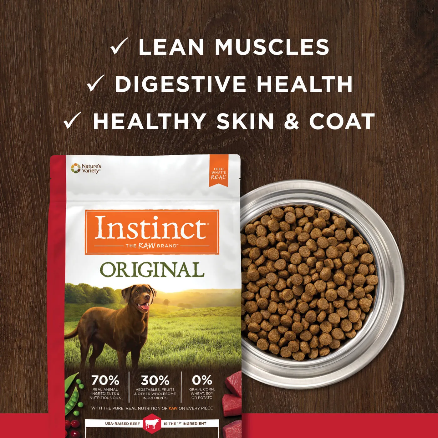 Nature's Variety Grain-Free Instinct Dry Dog Food