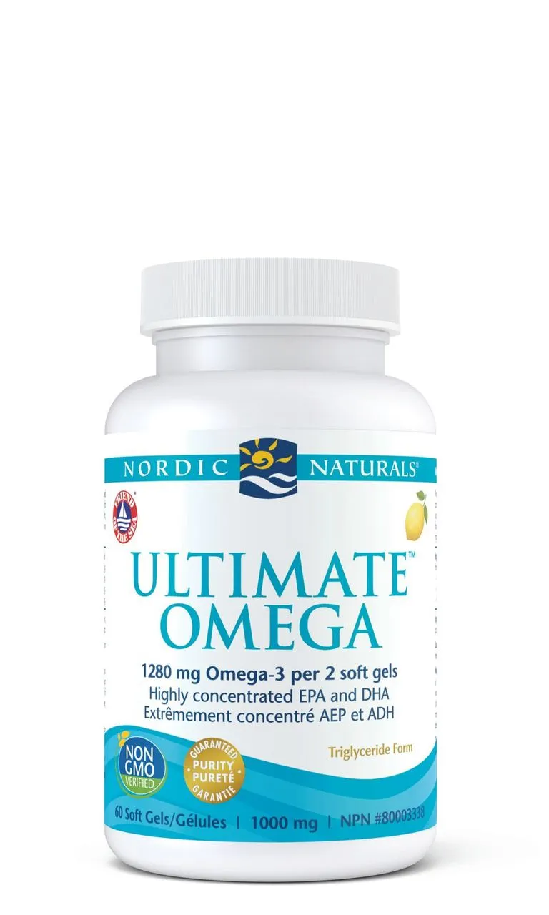 Nordic Naturals Ultimate Omega - Lemon (1000mg) (60 Soft Gels)