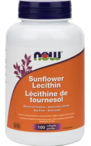 Now Sunflower Lecithin (100 SoftGels)