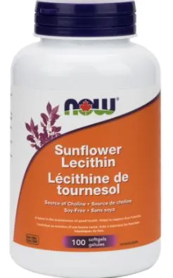 Now Sunflower Lecithin (100 SoftGels)