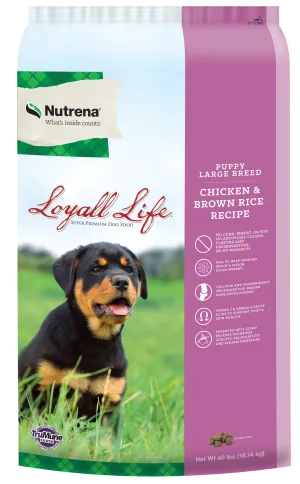 NUTRENA LOYALL LIFE CHICKEN AND BROWN RICE LARGE BREED PUPPY DRY DOG FOOD