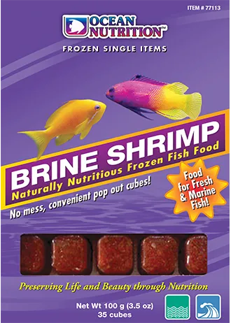 Ocean Nutrition Frozen Brine Shrimp Cubes 3.5 oz.