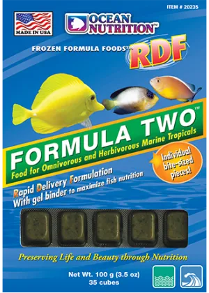 Ocean Nutrition Frozen Formula Two (RDF) 3.5 oz. Cubes